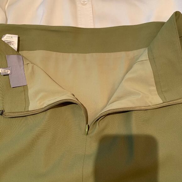Classiques Entier Olive/Sage Green Pencil Straight Skirt - SIZE 10 - Picture 8 of 9